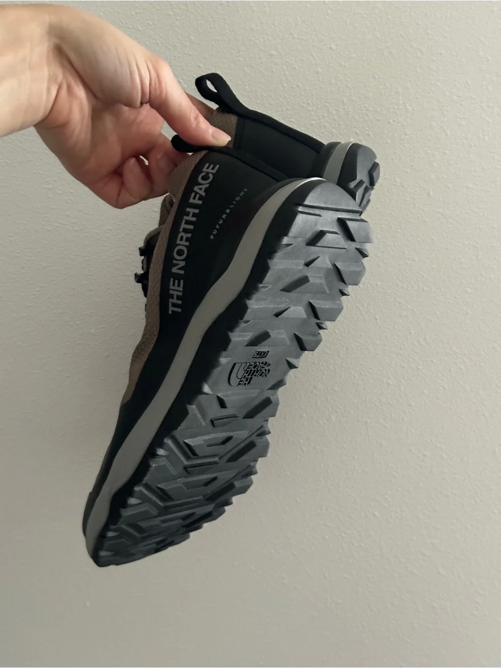 The North Face Tan and Black Hiking Sneakers